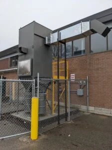Carpentry shop dust collection at Listowel District Secondary School